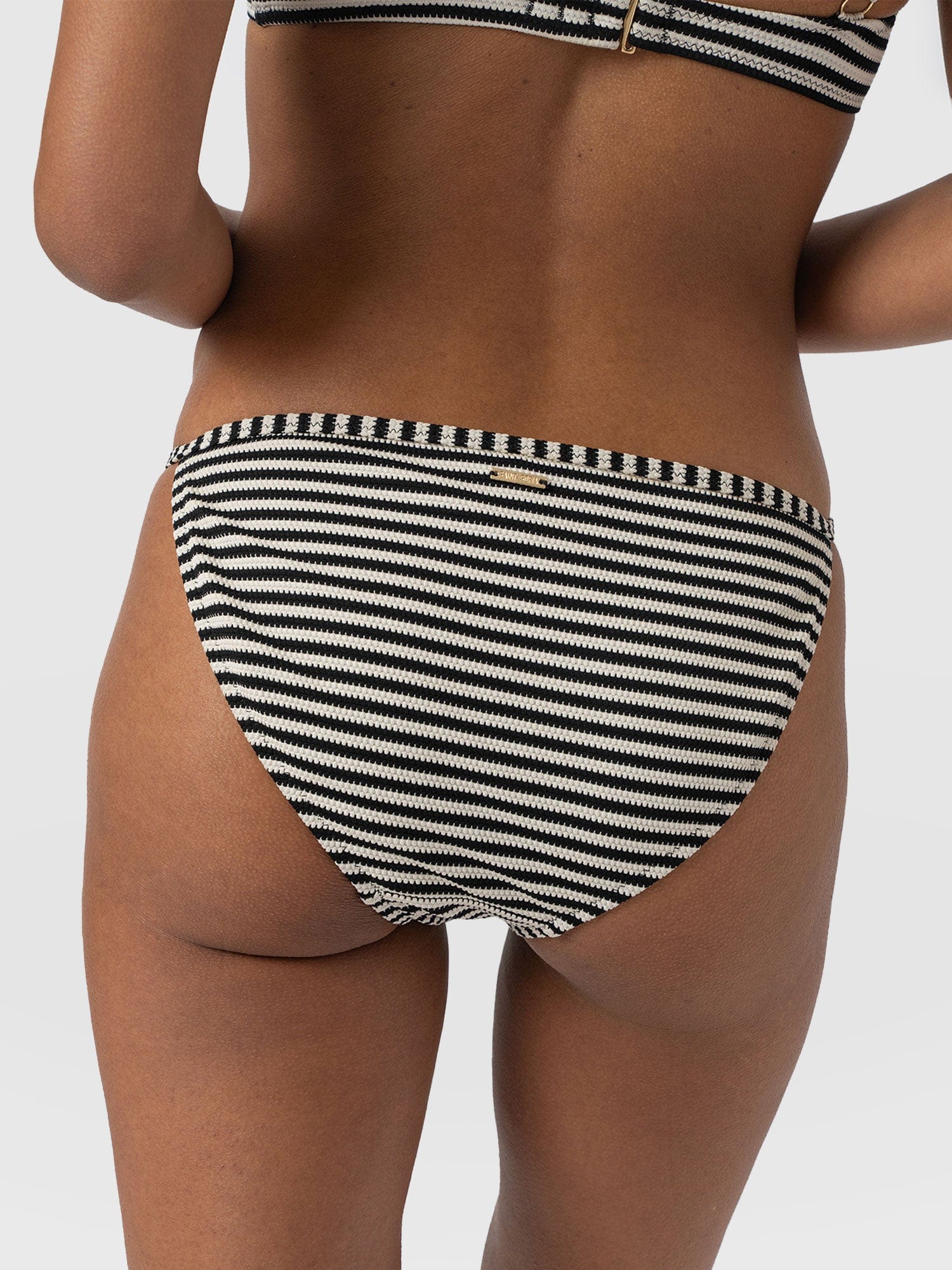 Faye Adjustable Bikini Bottom - Stripe - Women's Swimwear | Saint + Sofia® UK