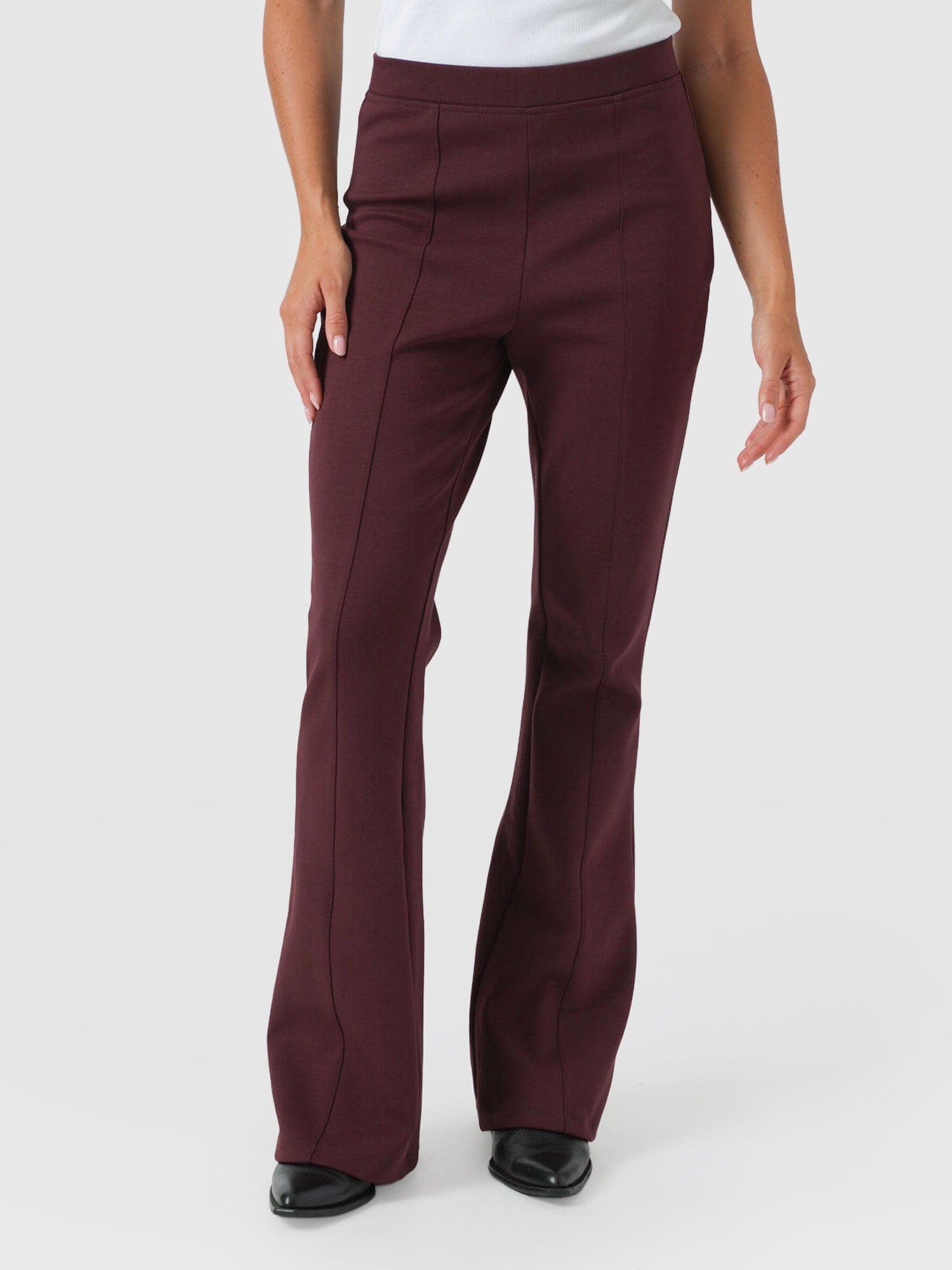 Fearne Flare Legging - Maroon