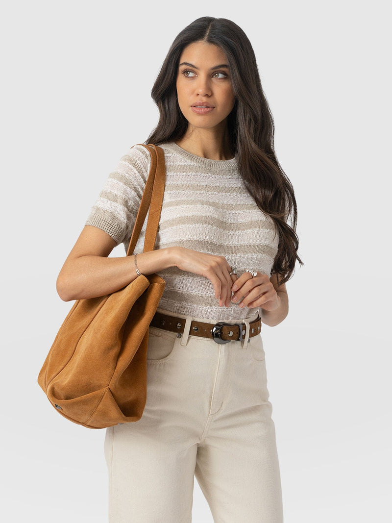 Fearne Knit Tee - Cream Stripe