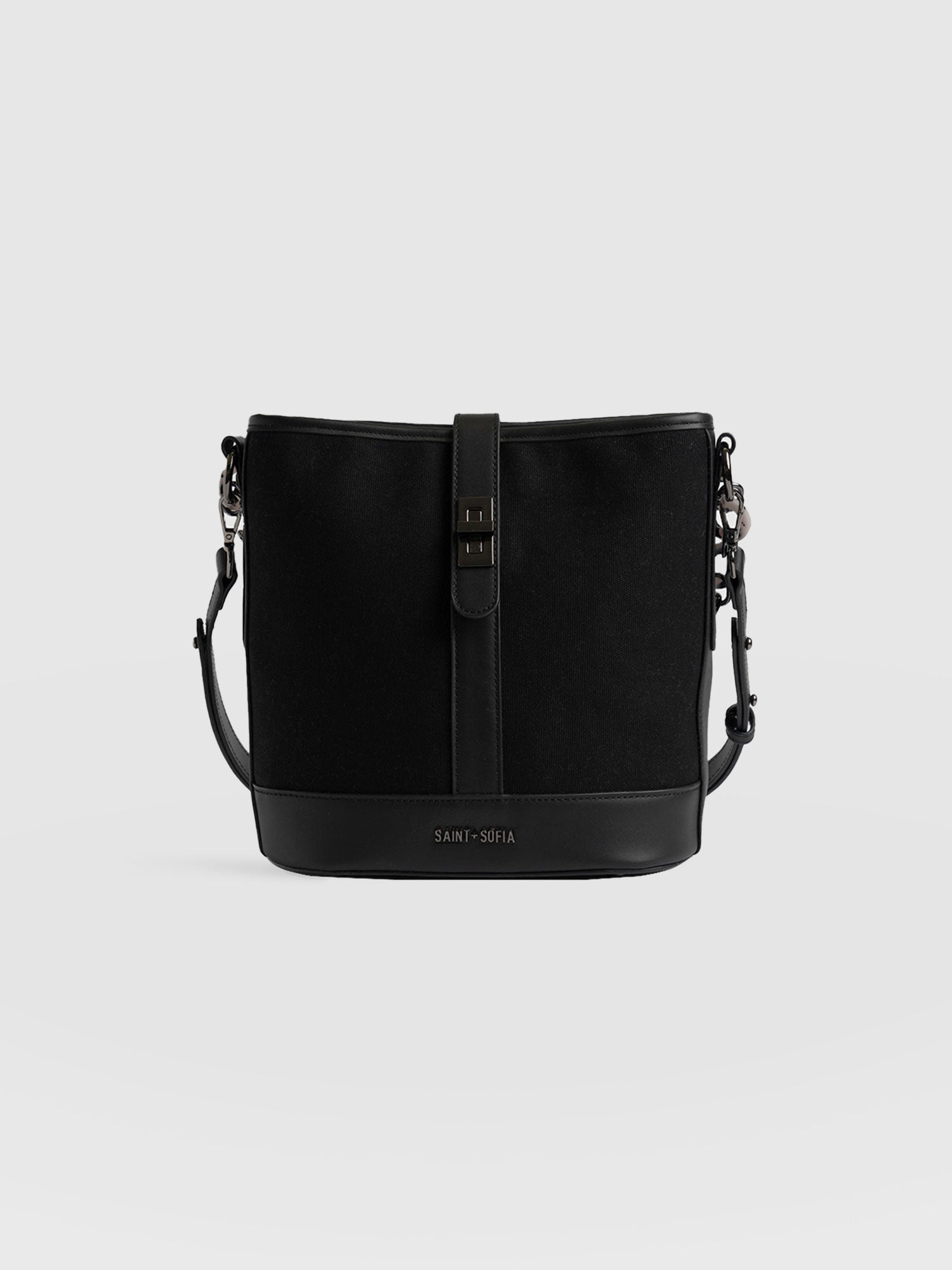 Finsbury Bucket Bag Black - Women's Bucket Bags | Saint + Sofia® UK ...