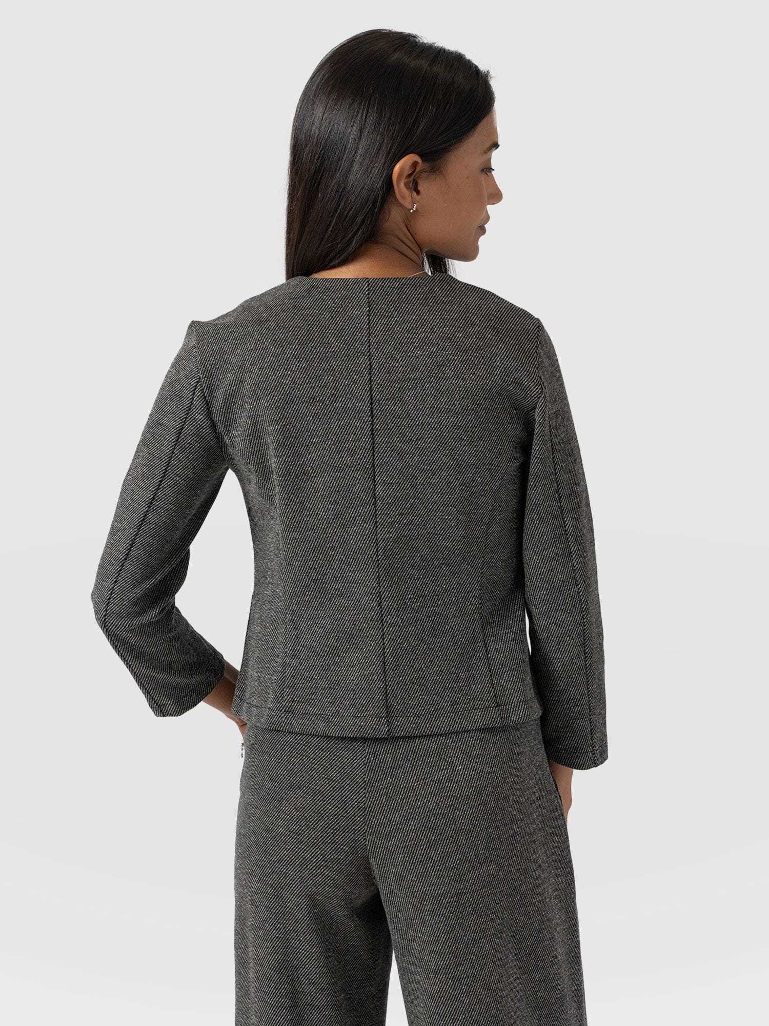 Florence Jacket - Grey Twill - Women's Jackets | Saint + Sofia® UK
