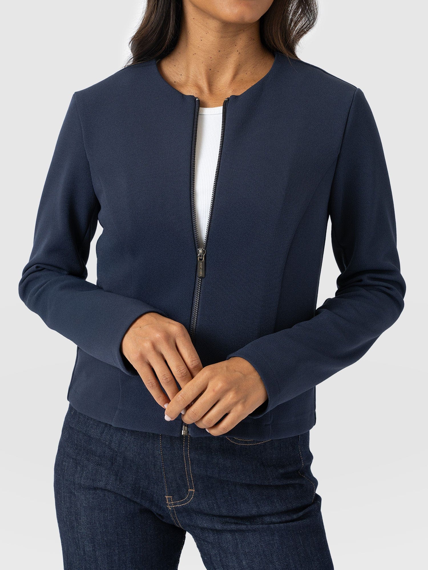 Florence Jacket - Navy - Women's Jackets | Saint + Sofia® UK