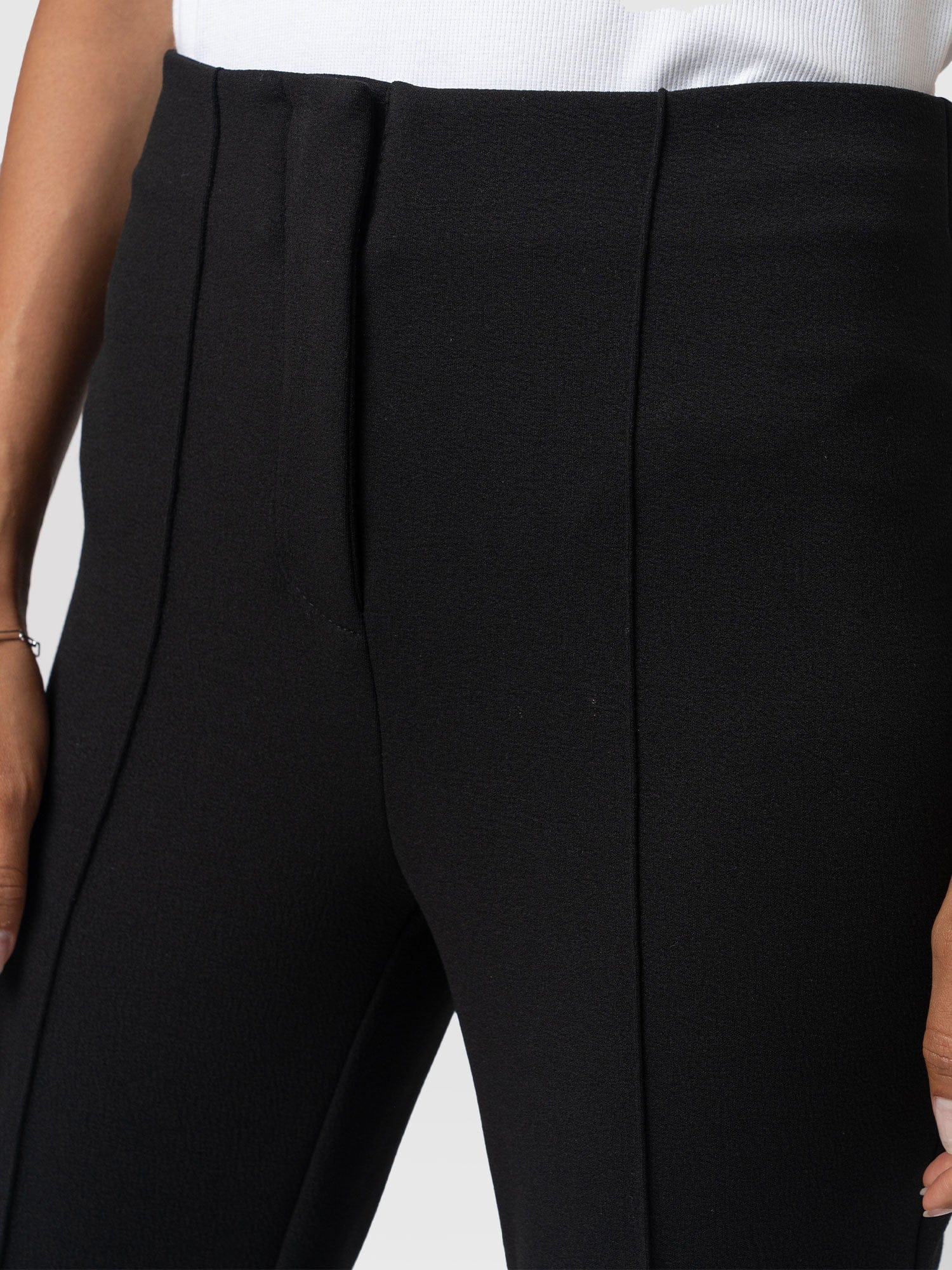 Freya Flared Trouser Black - Women's Trousers | Saint + Sofia® UK