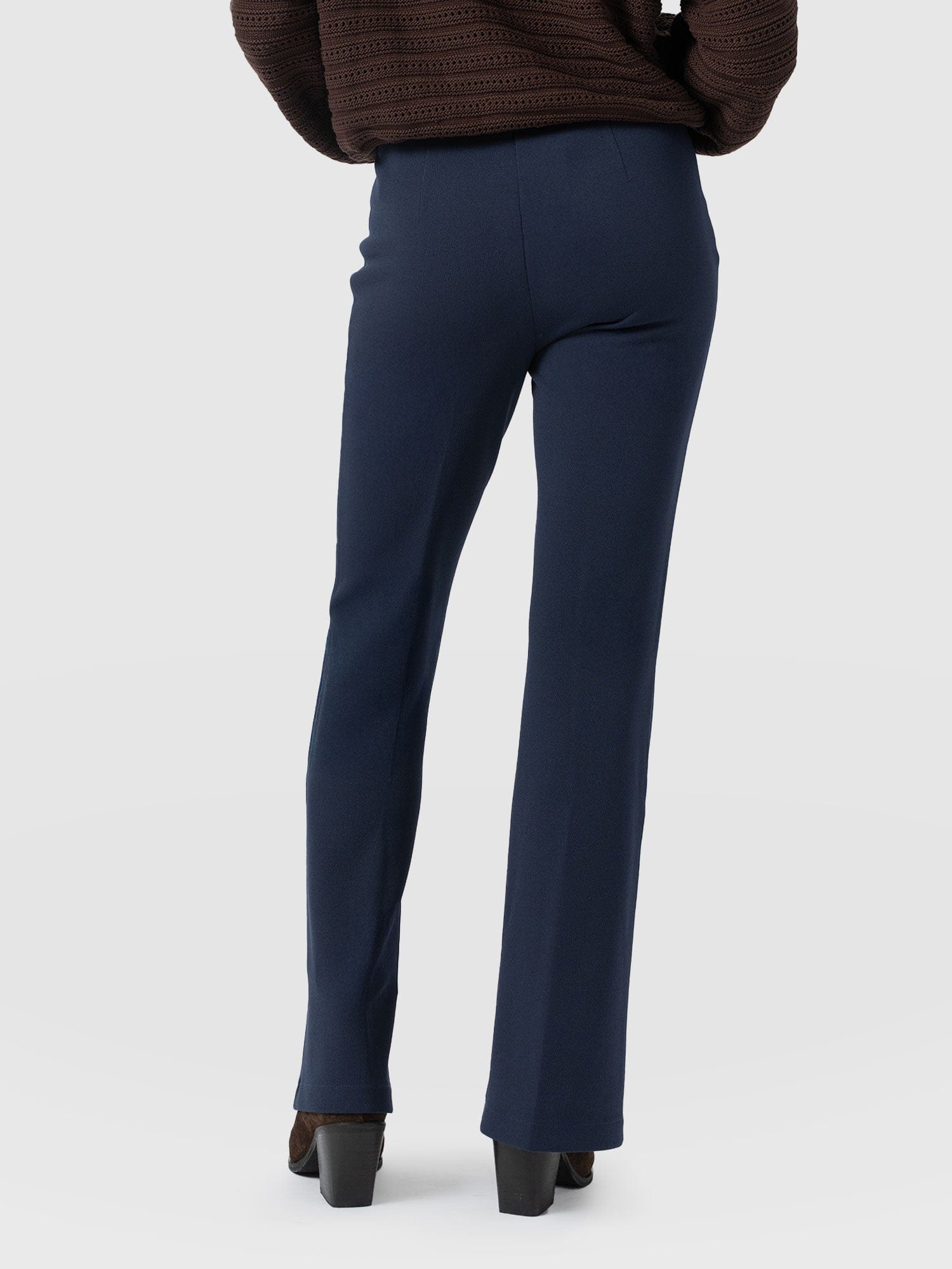 Freya Flared Trouser - Navy