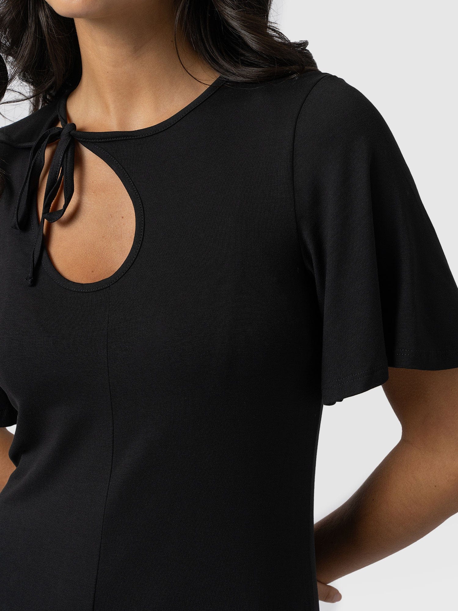 Freya Tie Dress Black - Women's Dresses | Saint + Sofia® UK