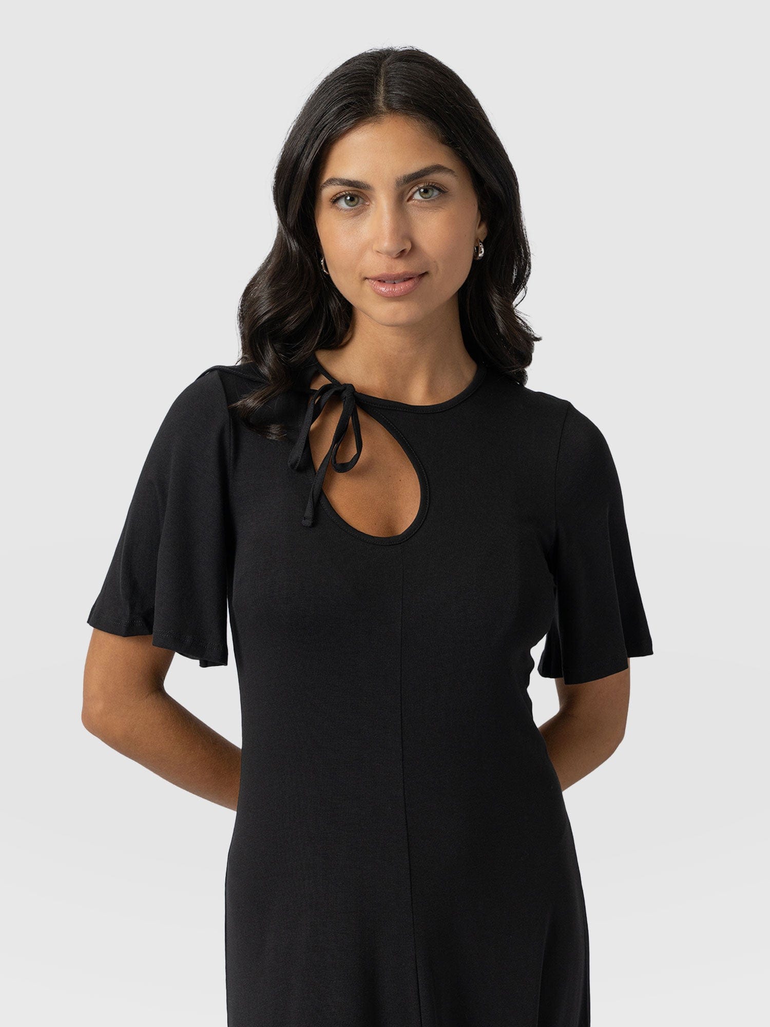 Freya Tie Dress Black - Women's Dresses | Saint + Sofia® UK