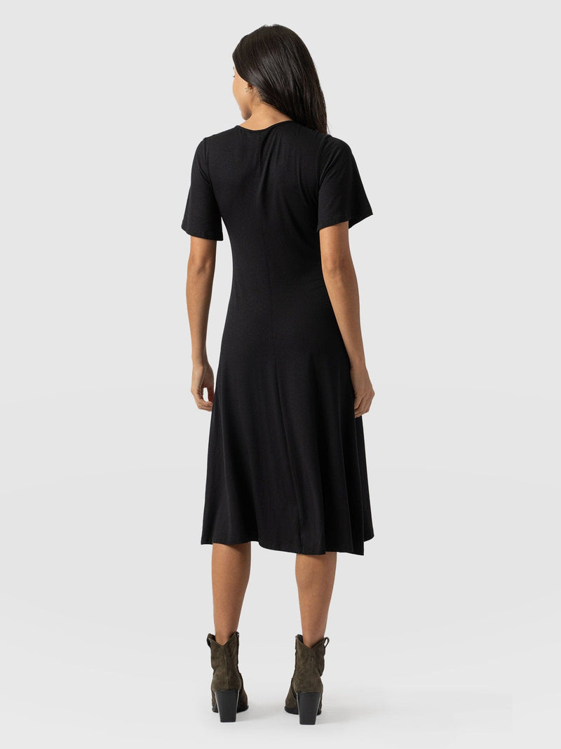 Freya Tie Dress - Black