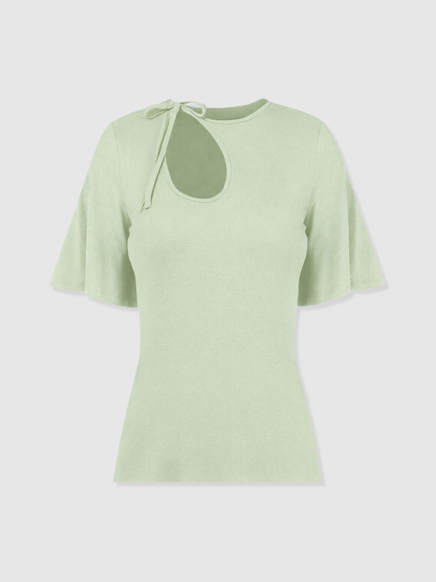 Freya Tie Tee - Mint - Women's T-shirts | Saint + Sofia® UK