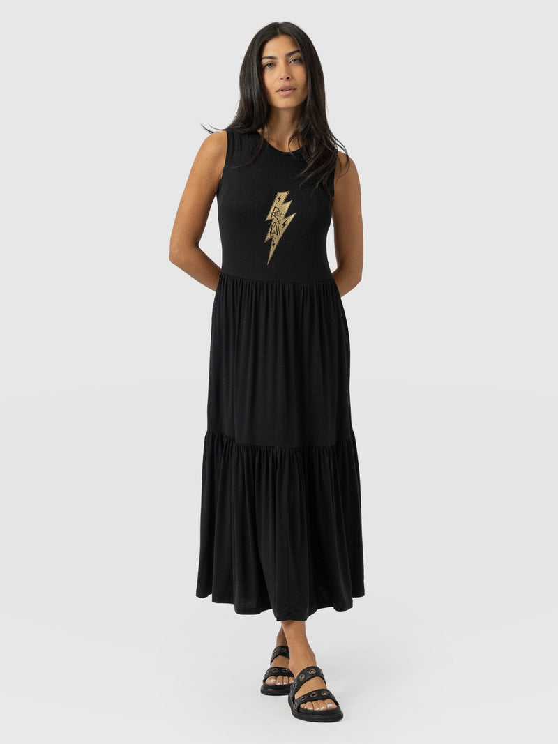 Greenwich Dress Black Lightning - Women's Dresses | Saint + Sofia® UK