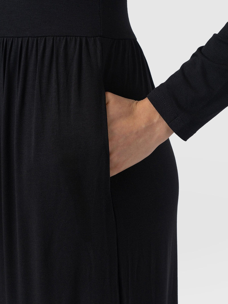 Greenwich Dress Black Sleeves - Women's Dresses | Saint + Sofia® UK