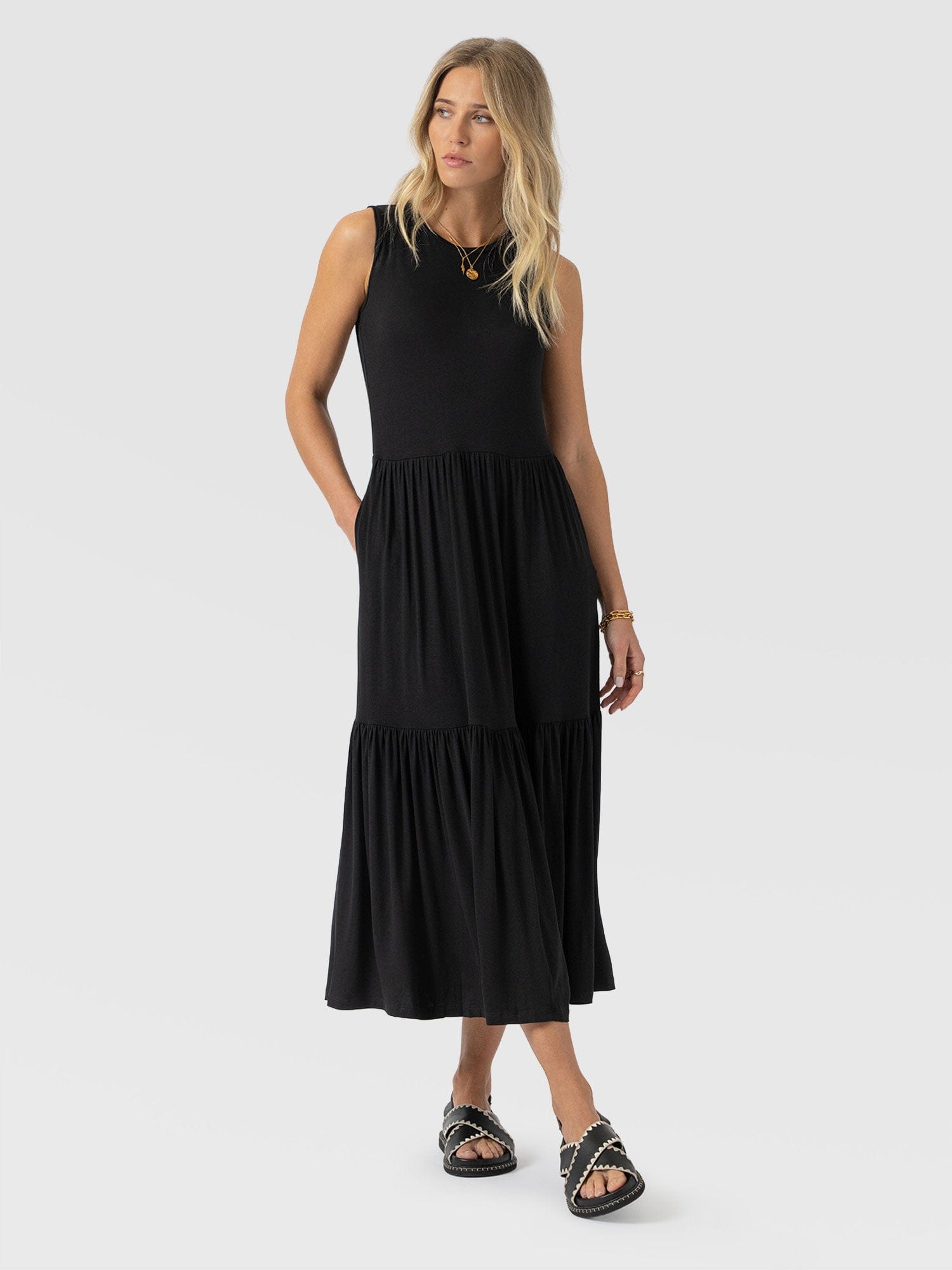 Greenwich Dress - Jersey Black