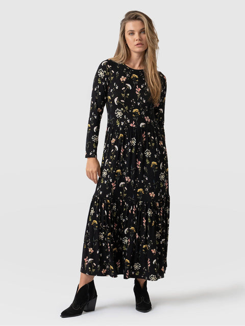 Greenwich Dress Long Sleeve Hyde Gardens - Women's Dresses | Saint + Sofia® UK