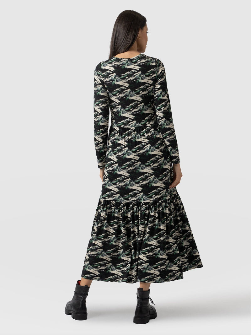 Greenwich Dress Long Sleeve - Swirl