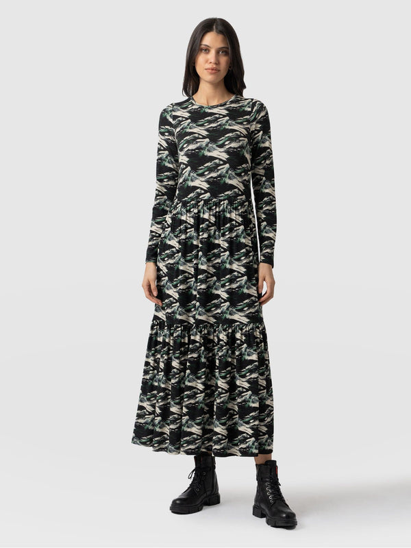 Greenwich Dress Long Sleeve - Swirl