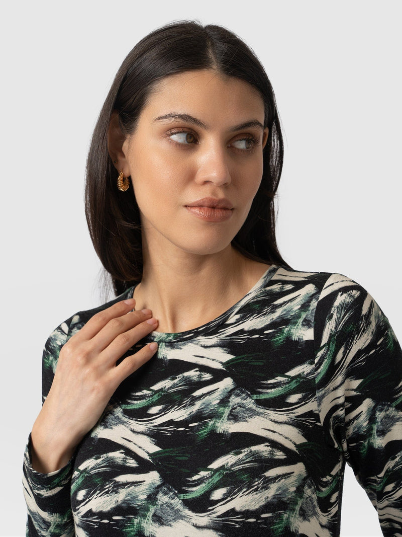 Greenwich Dress Long Sleeve - Swirl