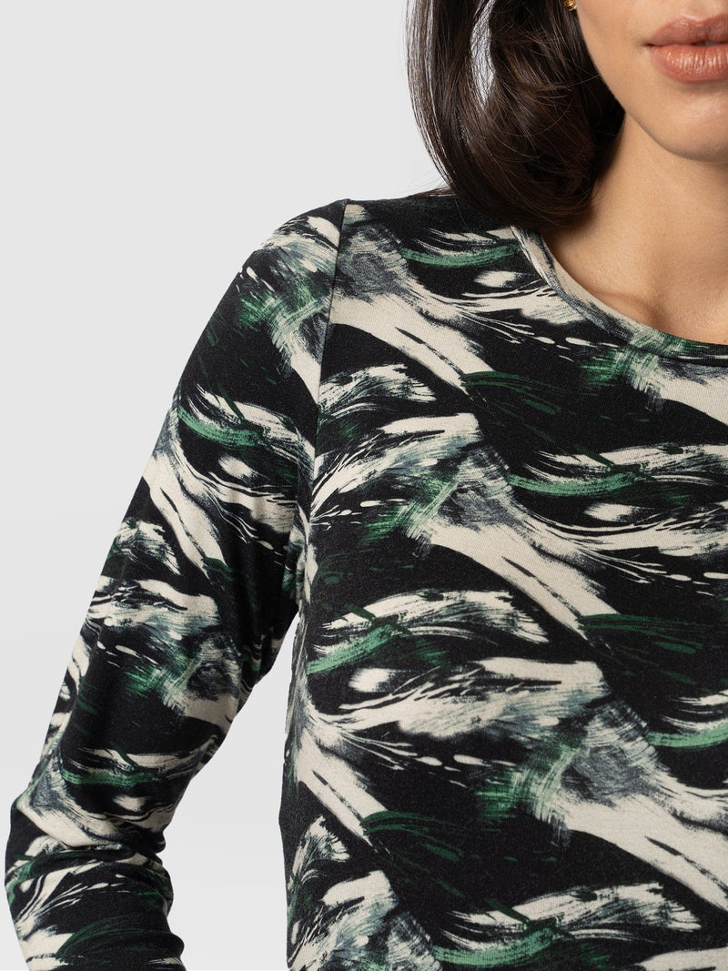 Greenwich Dress Long Sleeve - Swirl