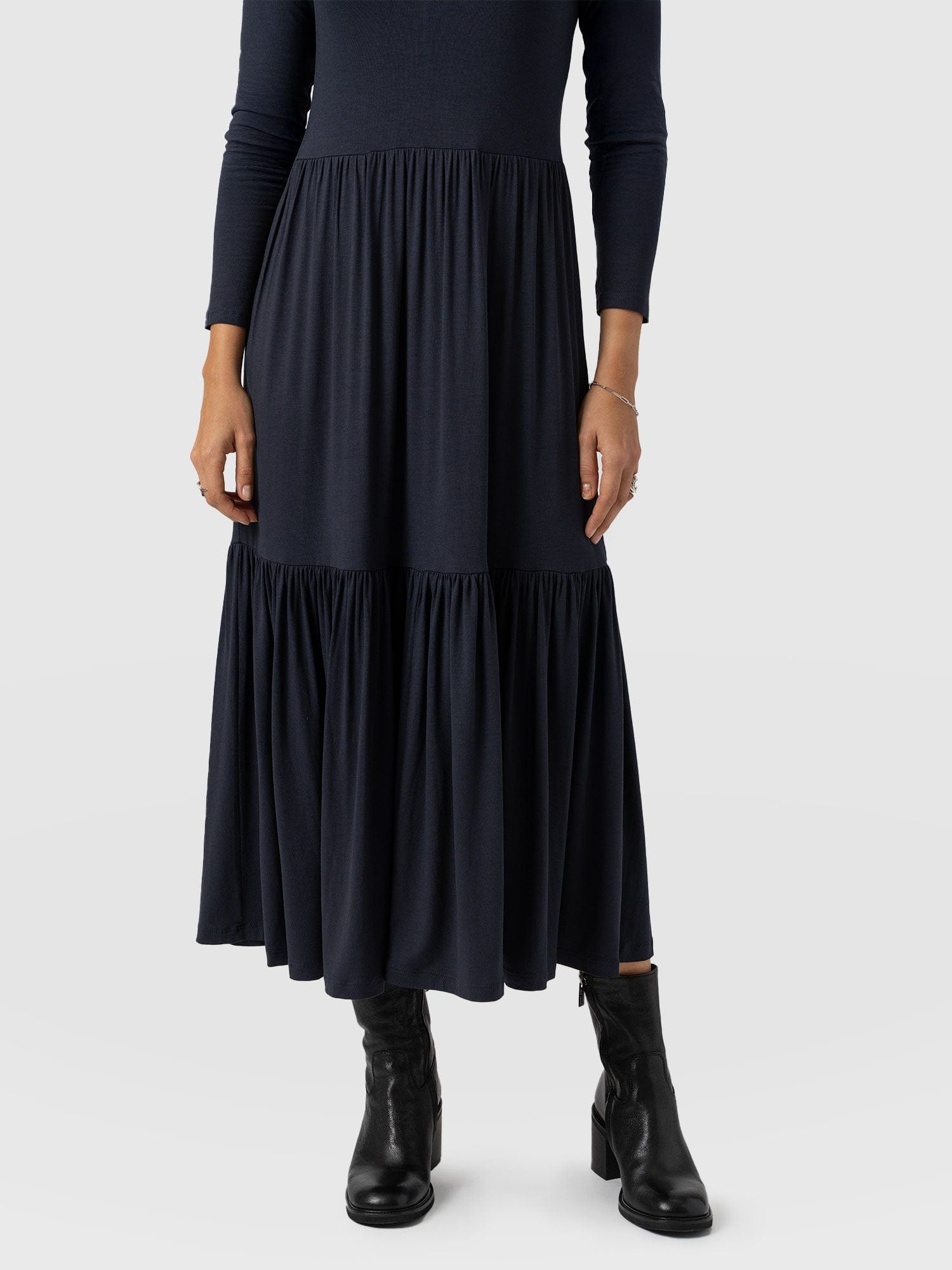 Greenwich Dress Long Sleeve - Navy