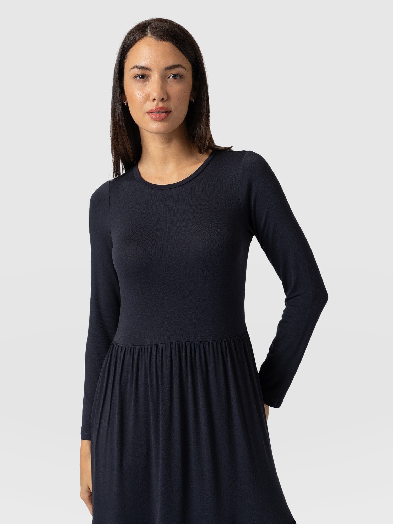 Greenwich Dress Navy Sleeves - Women's Dresses | Saint + Sofia® UK