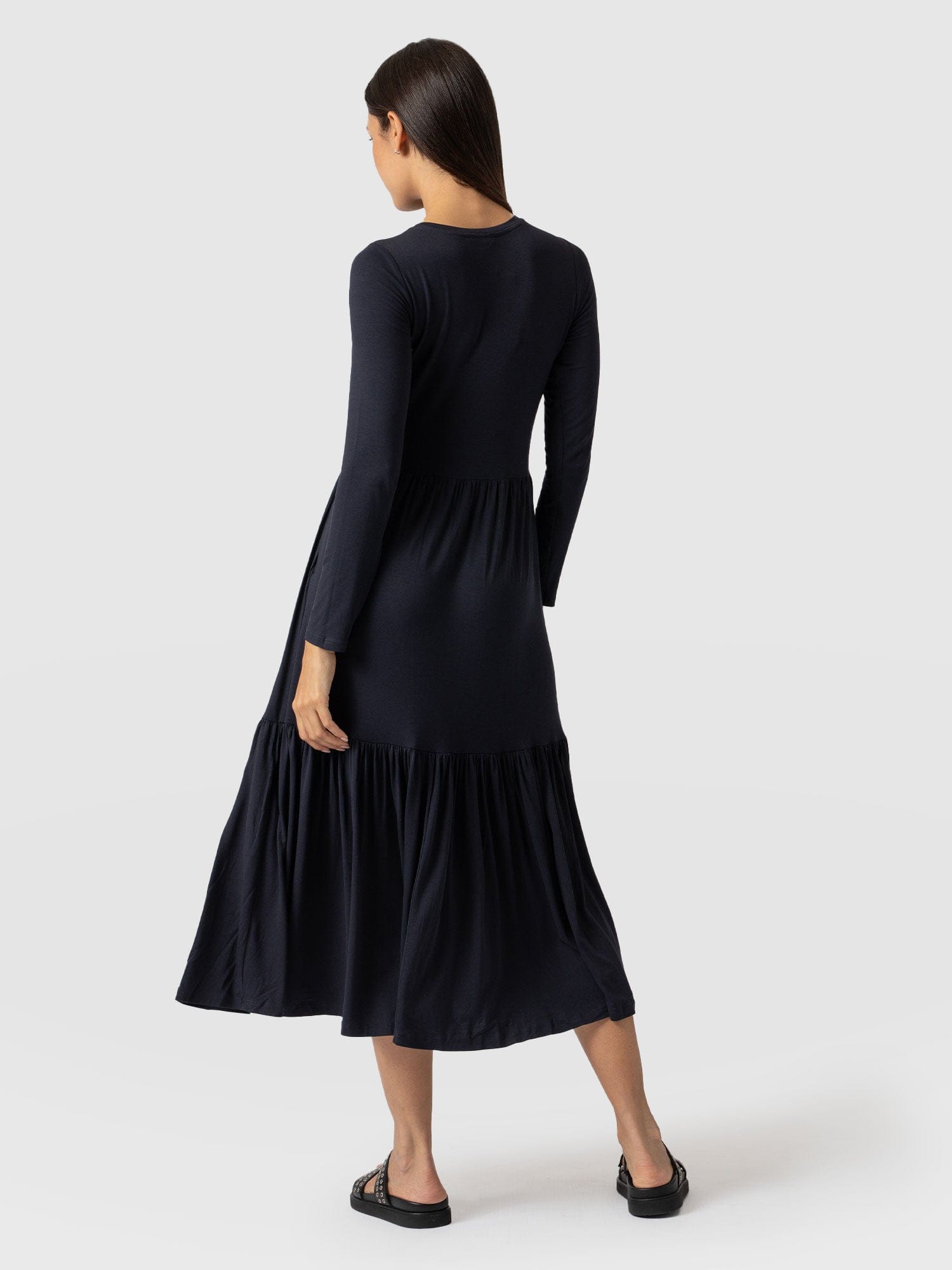 Greenwich Dress Navy Sleeves - Women's Dresses | Saint + Sofia® UK