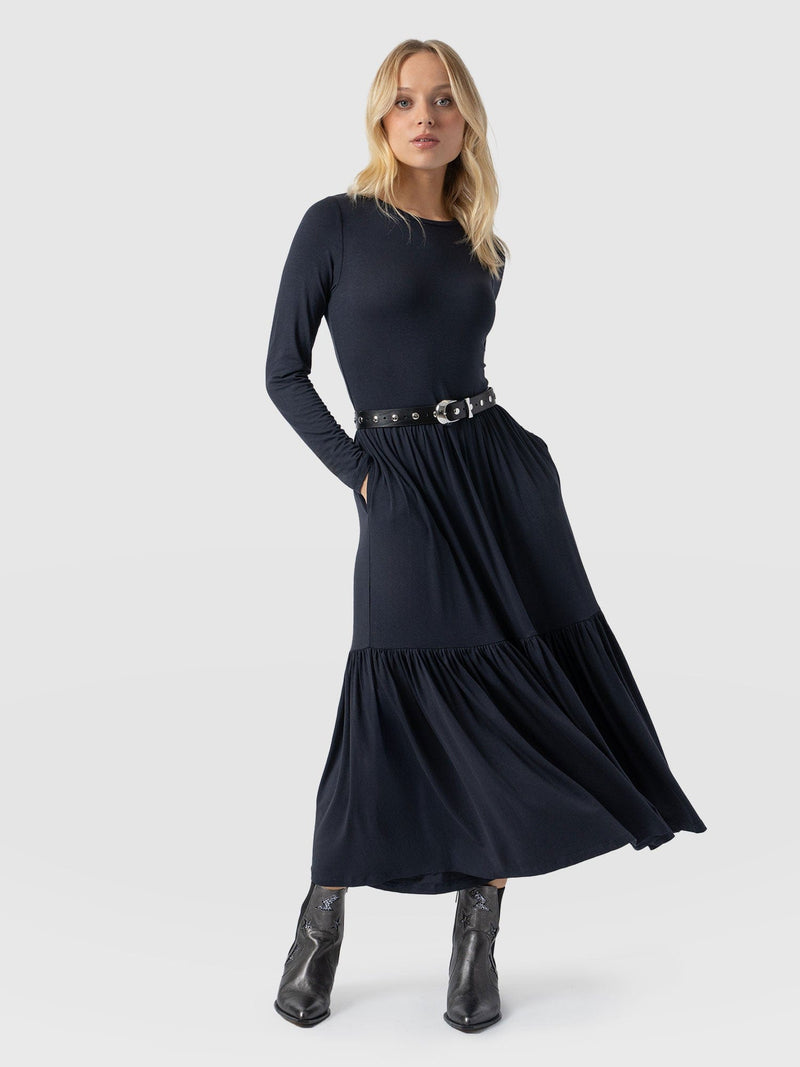 Greenwich Dress Long Sleeve - Navy