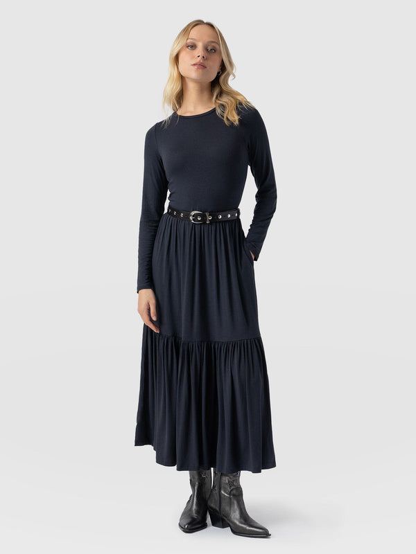 Greenwich Dress Long Sleeve - Navy