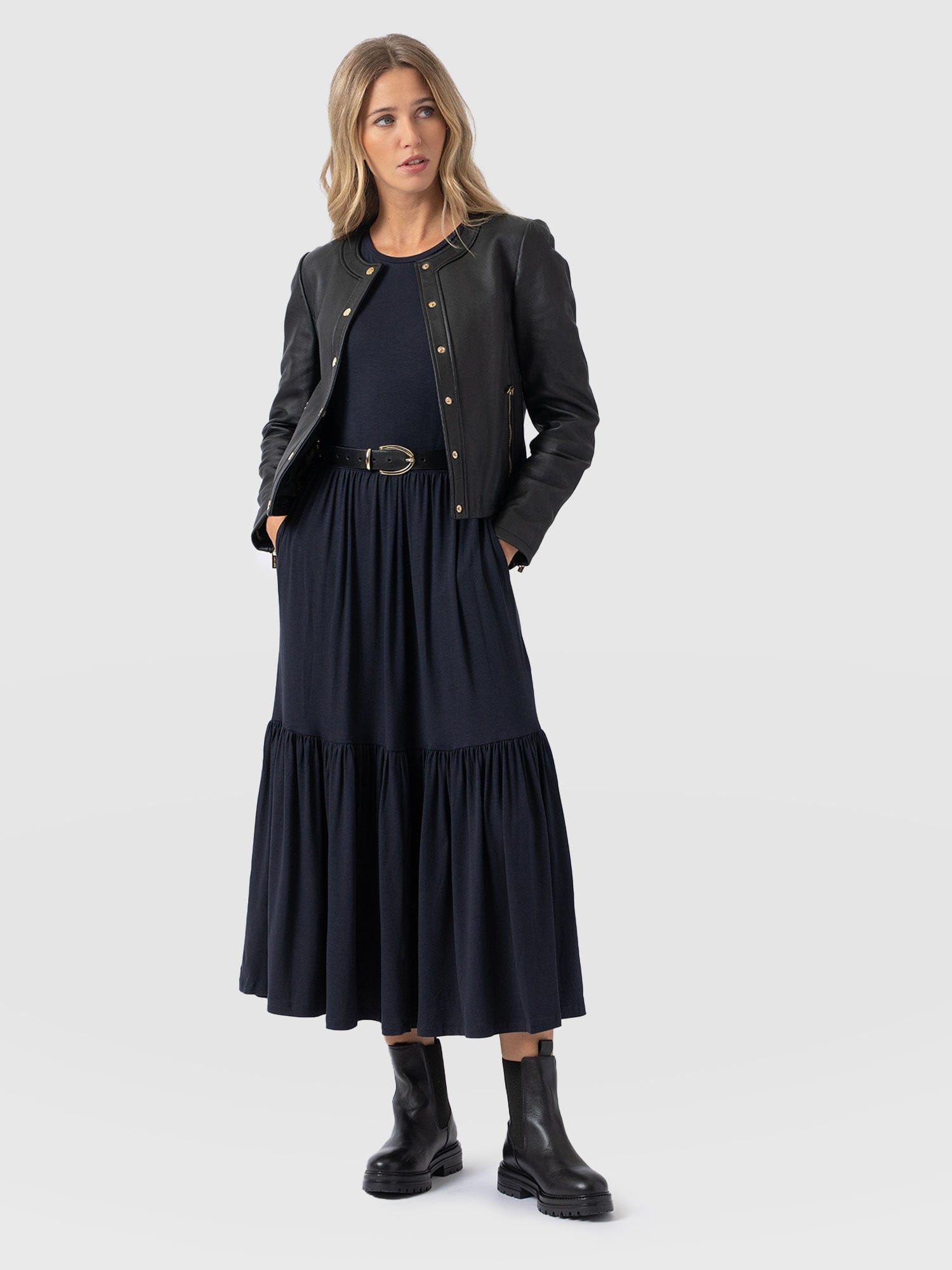Greenwich Dress - Navy