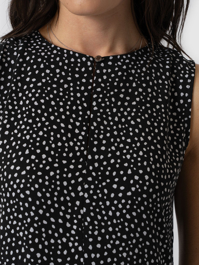 Greenwich Dress Spot Print - Women's Dresses | Saint + Sofia® UK