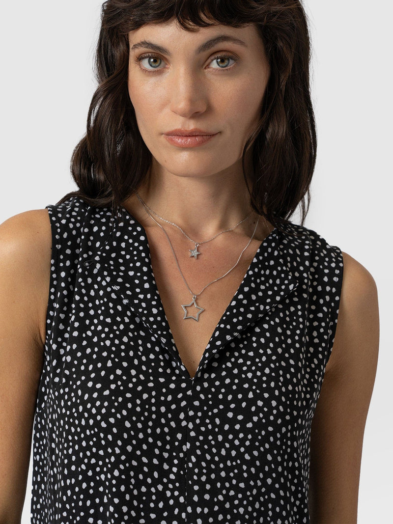 Greenwich Dress Spot Print - Women's Dresses | Saint + Sofia® UK