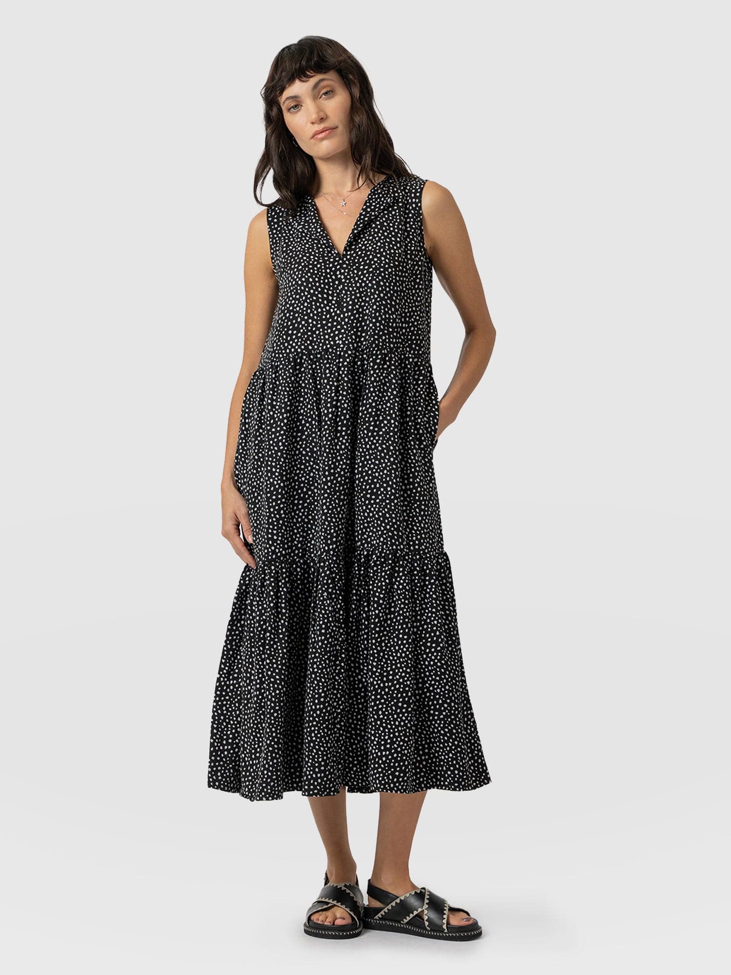 Greenwich Dress - Black Spot