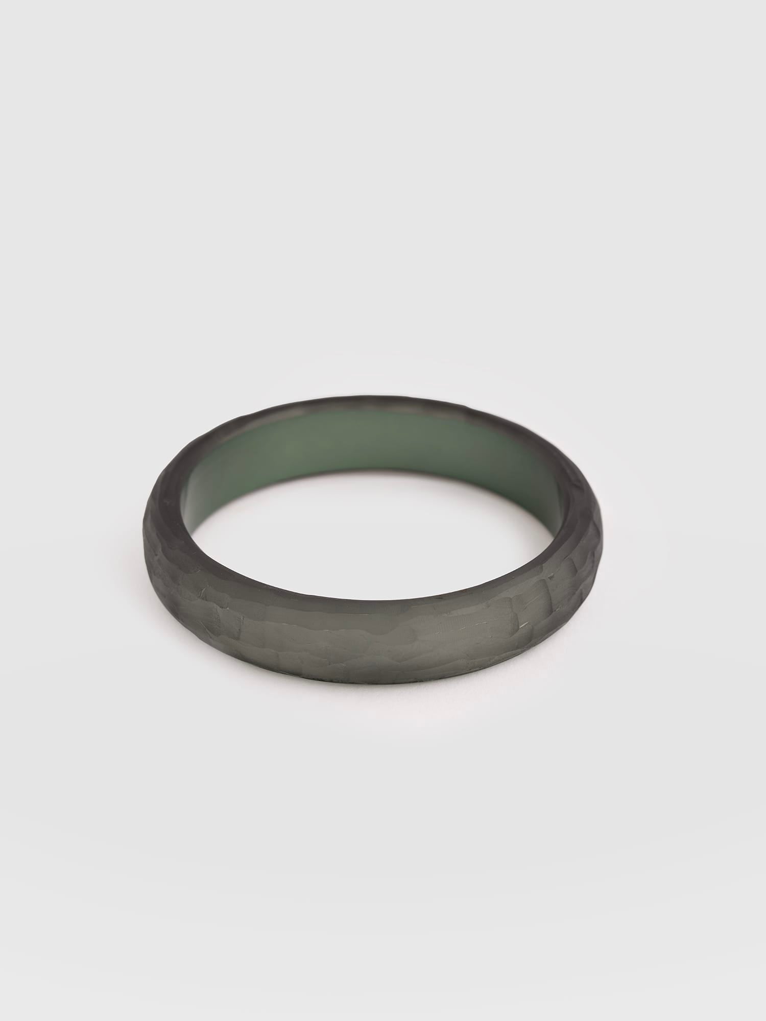 Hammered Bangle - Green - Women's Jewellerys | Saint and Sofia® UK