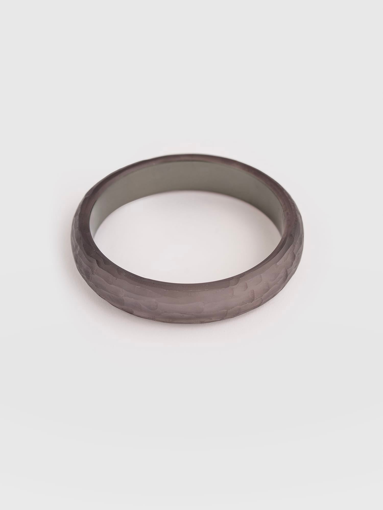 Hammered Bangle - Grey - Women's Jewellerys | Saint and Sofia® UK