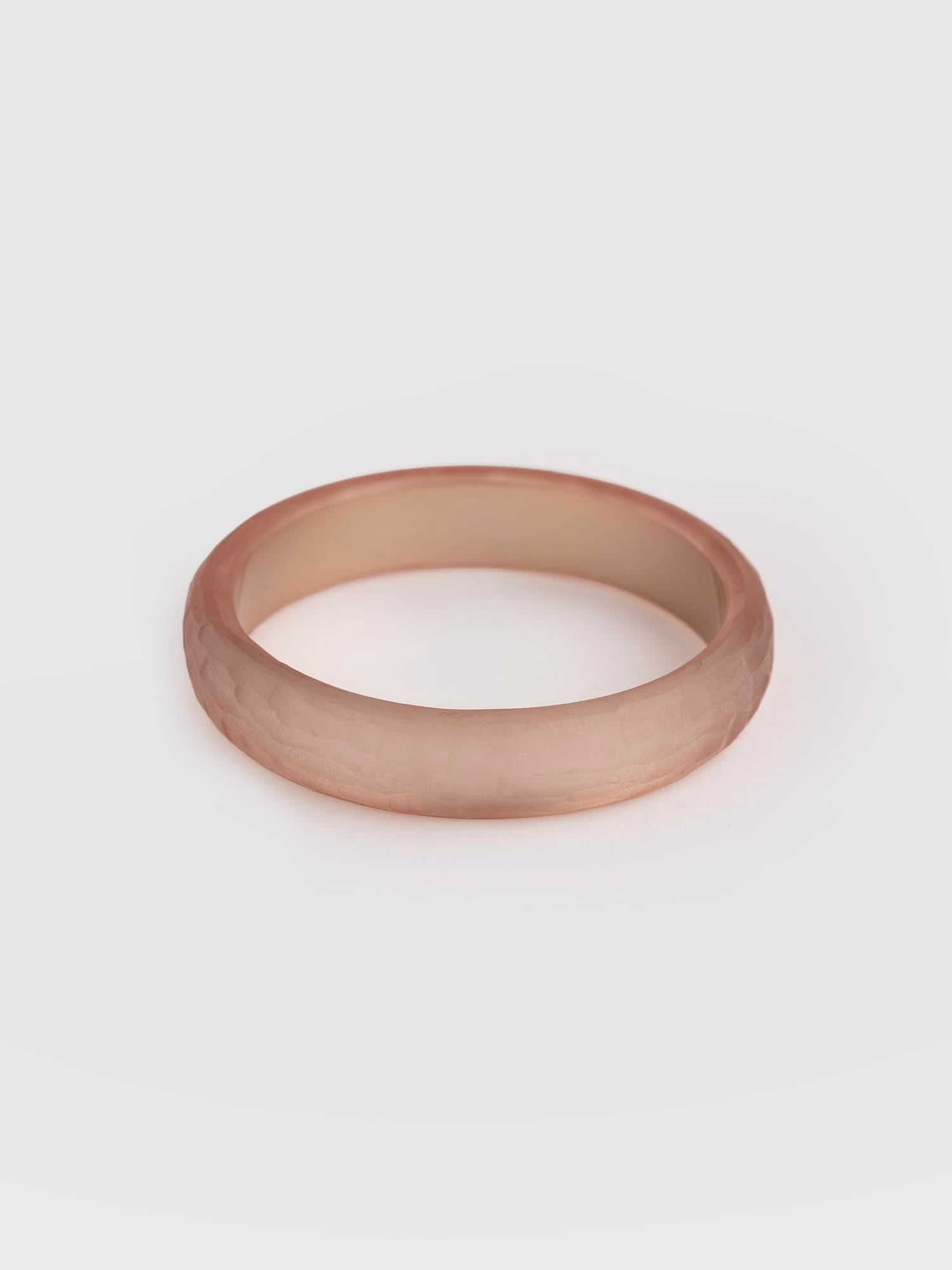 Hammered Bangle - Pink Champagne
