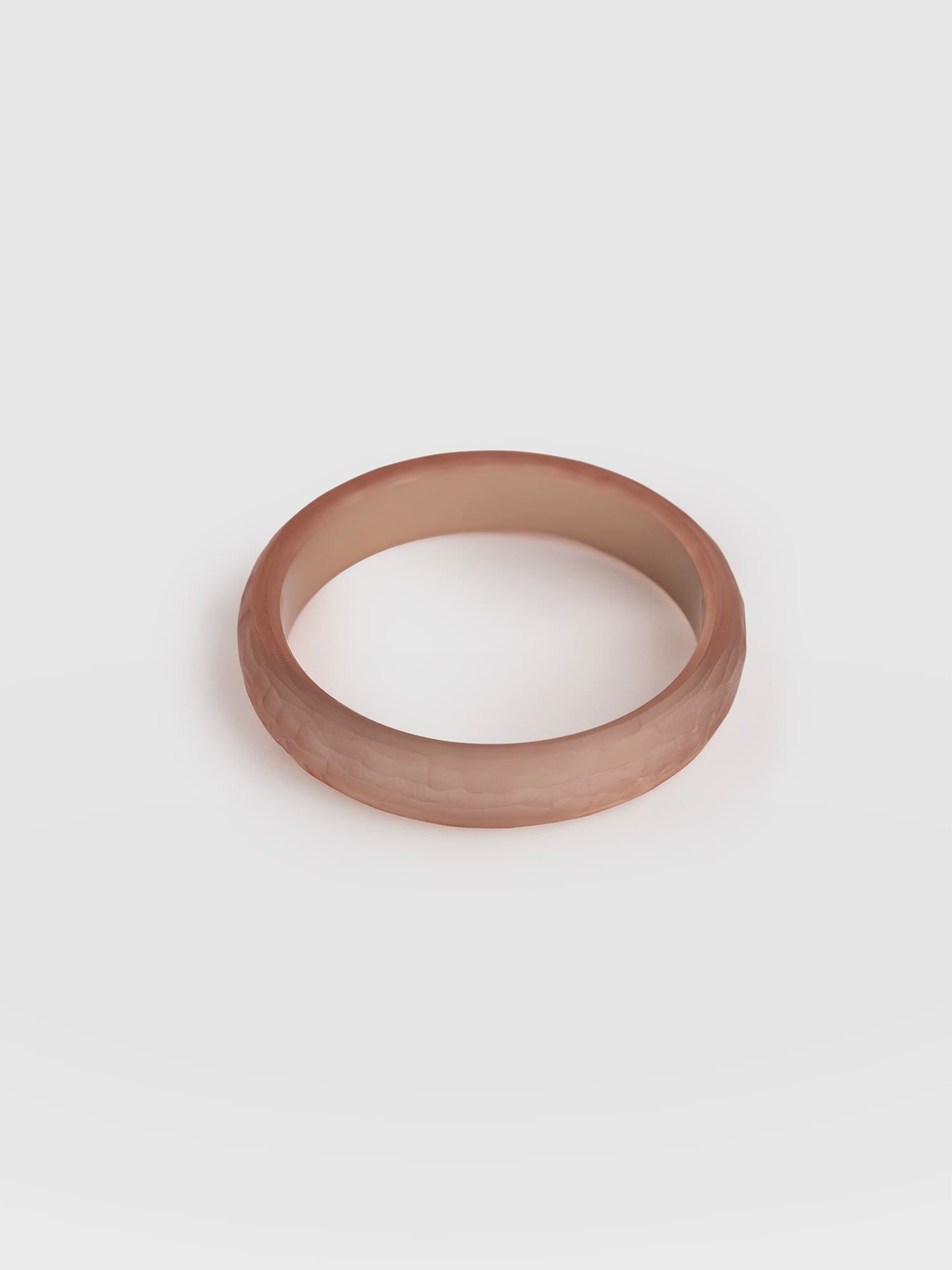 Hammered Bangle - Pink Champagne
