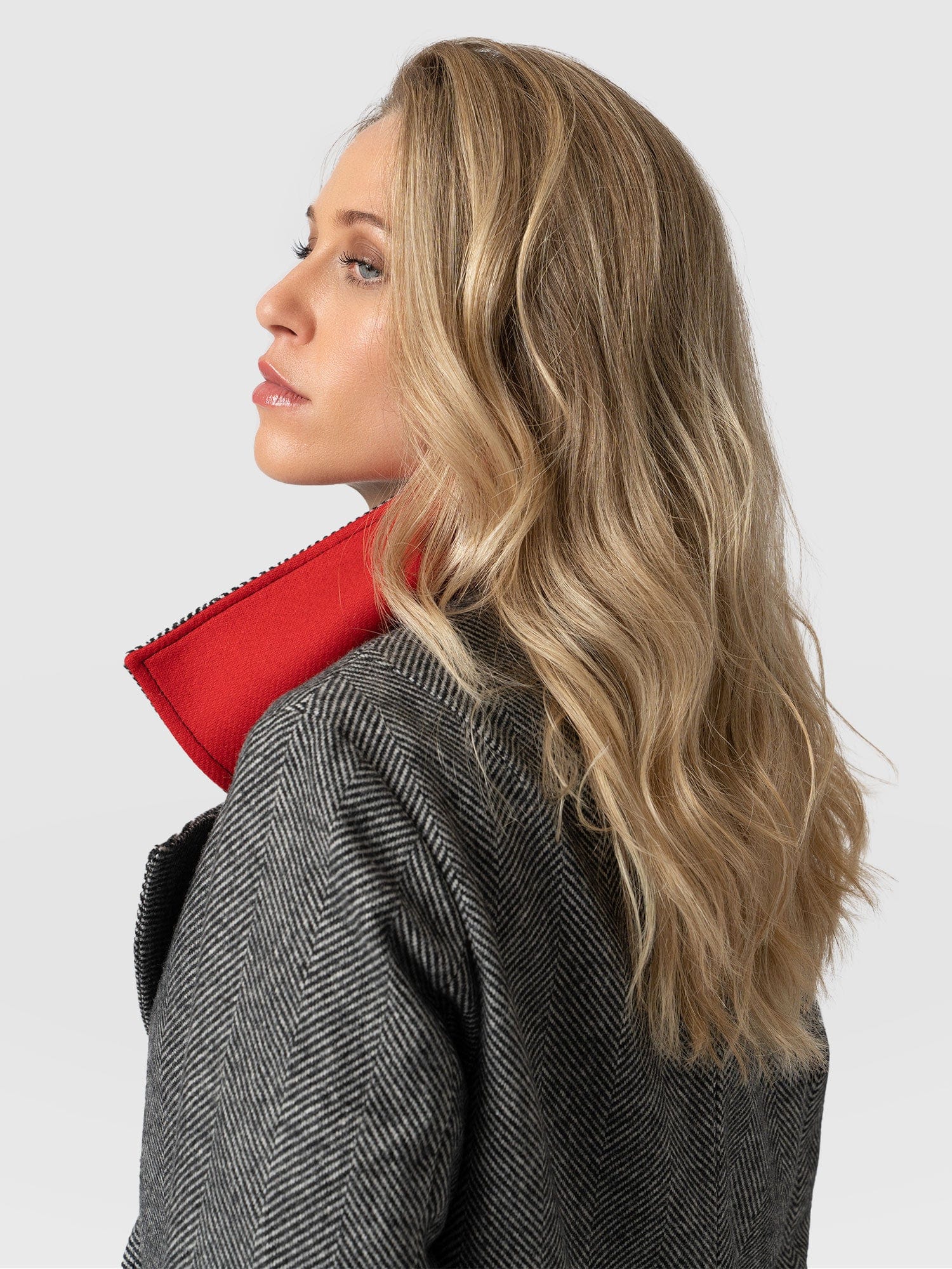 Hampton Coat - Monochrome Chevron