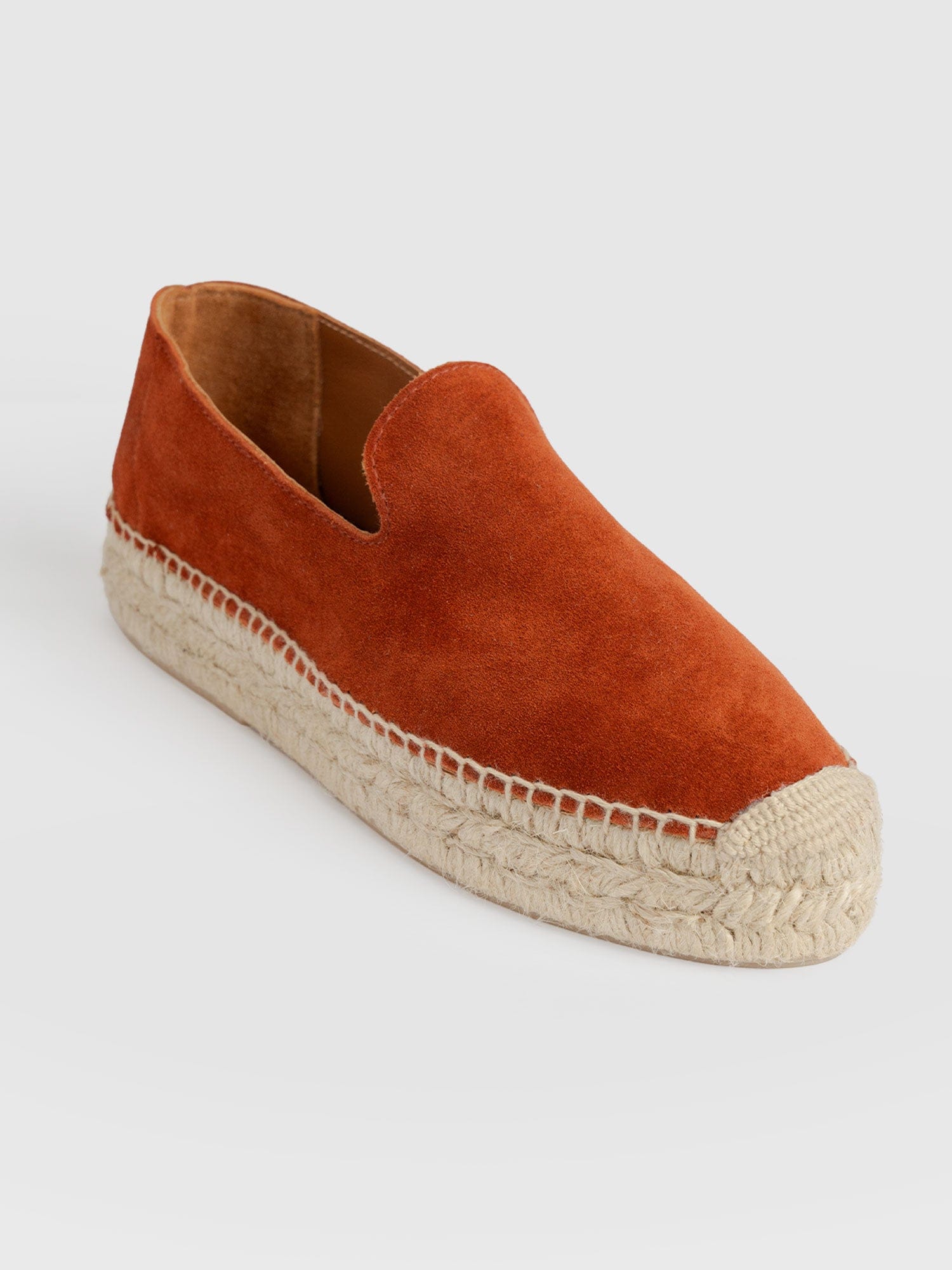 Hampton Espadrilles - Burnt Orange Suede