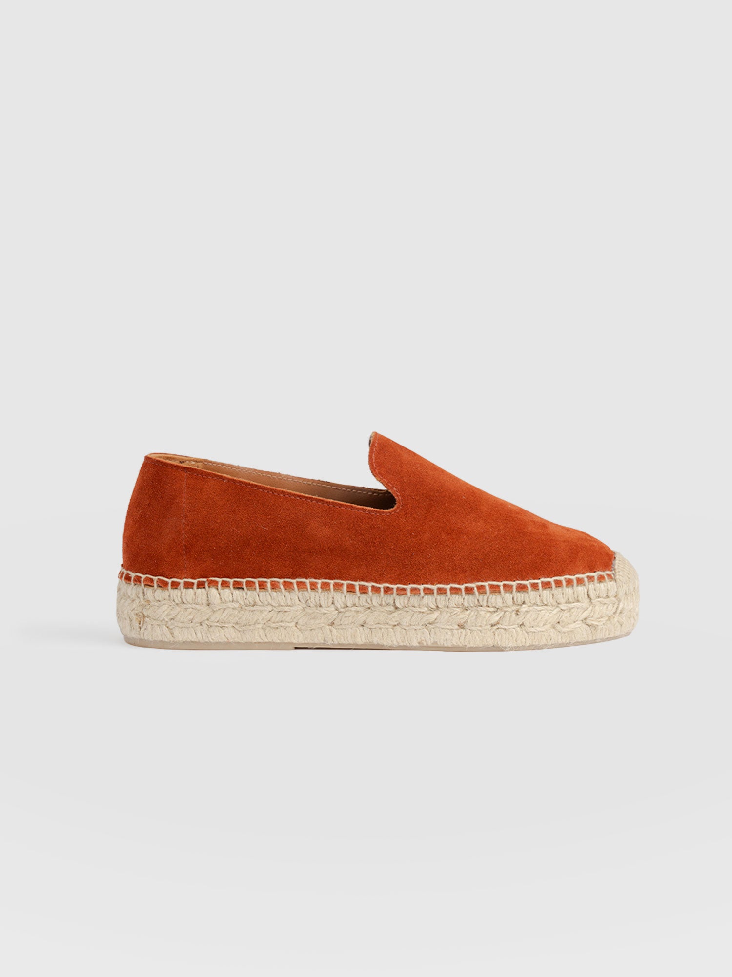 Hampton Espadrilles - Burnt Orange Suede