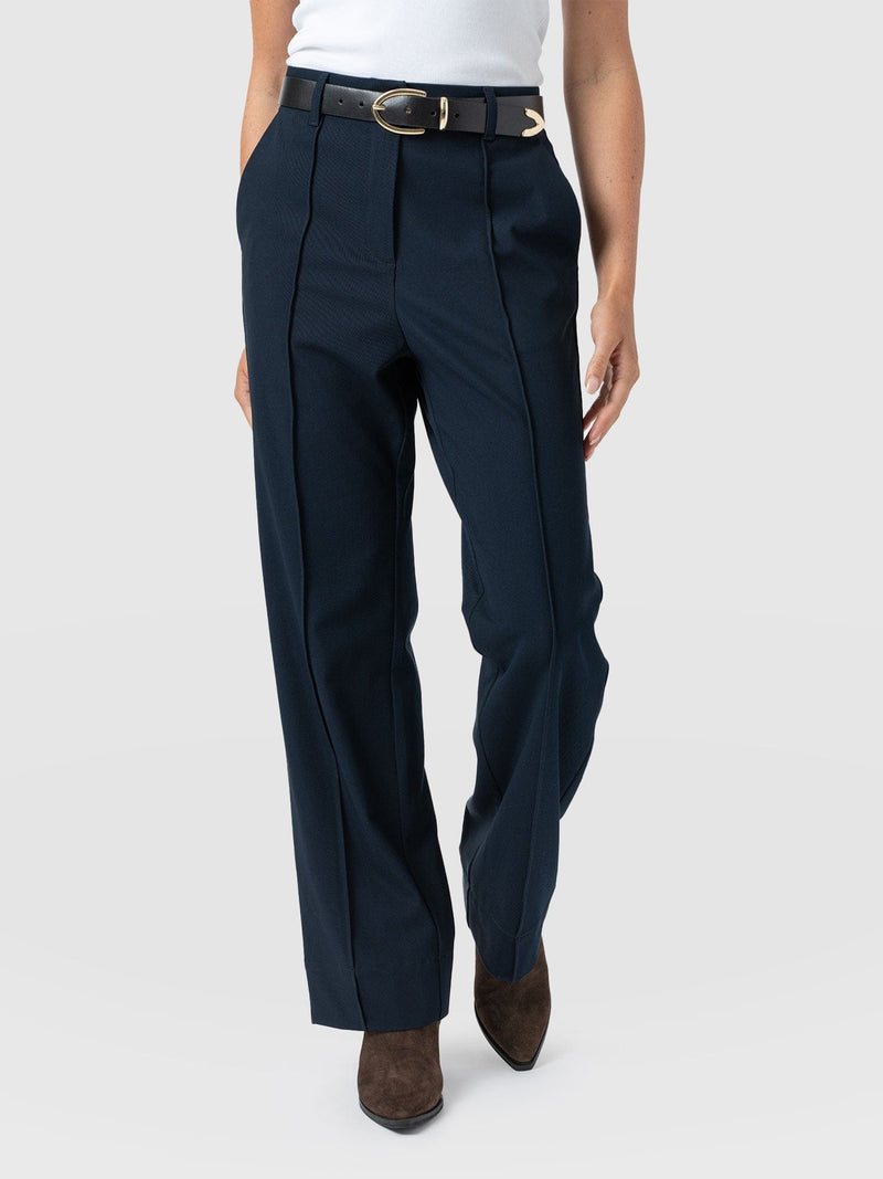 Harlow Straight Leg Pant - Navy