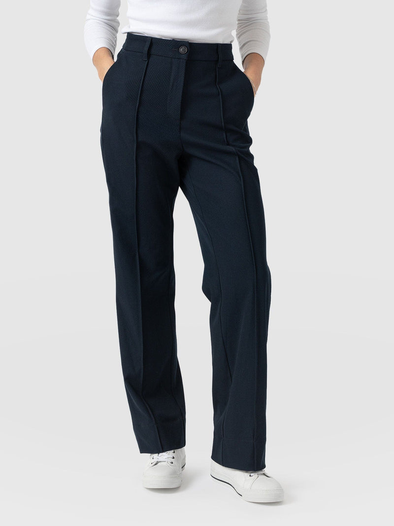 Harlow Straight Leg Pant - Navy