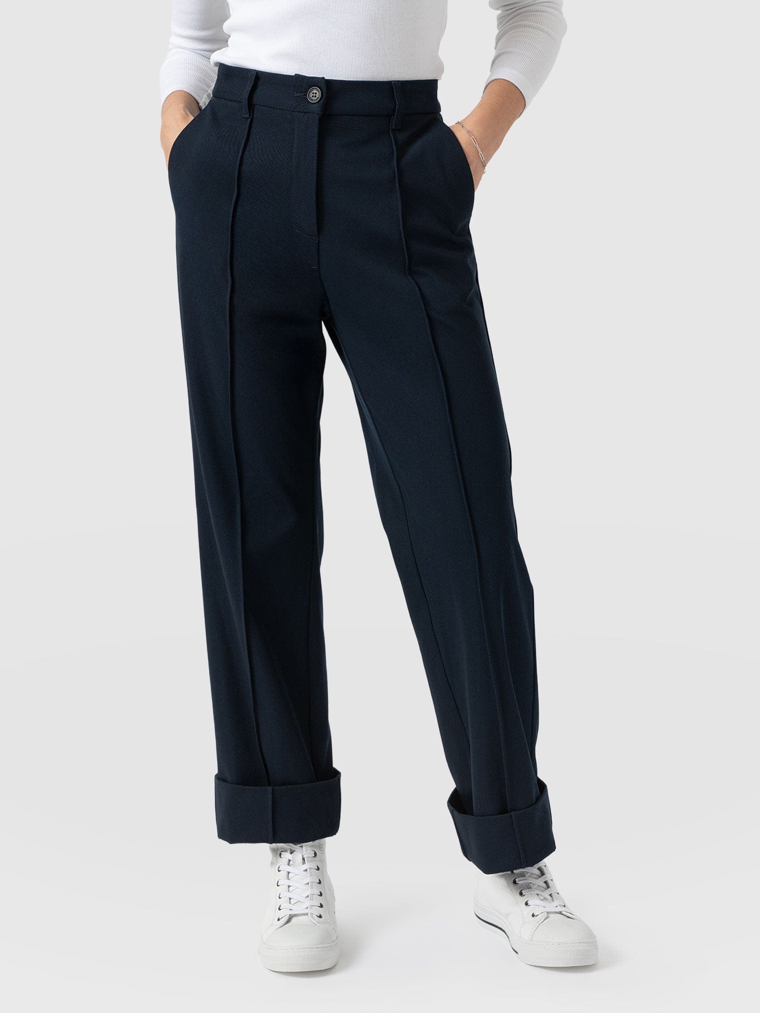 Harlow Straight Leg Pant - Navy