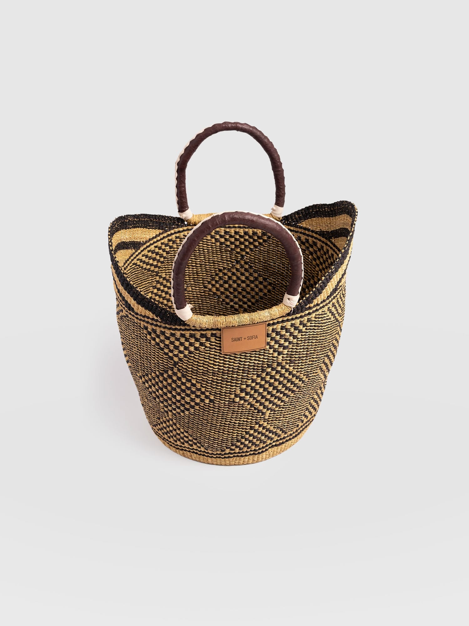 Heidi Large Basket Bag - Navy