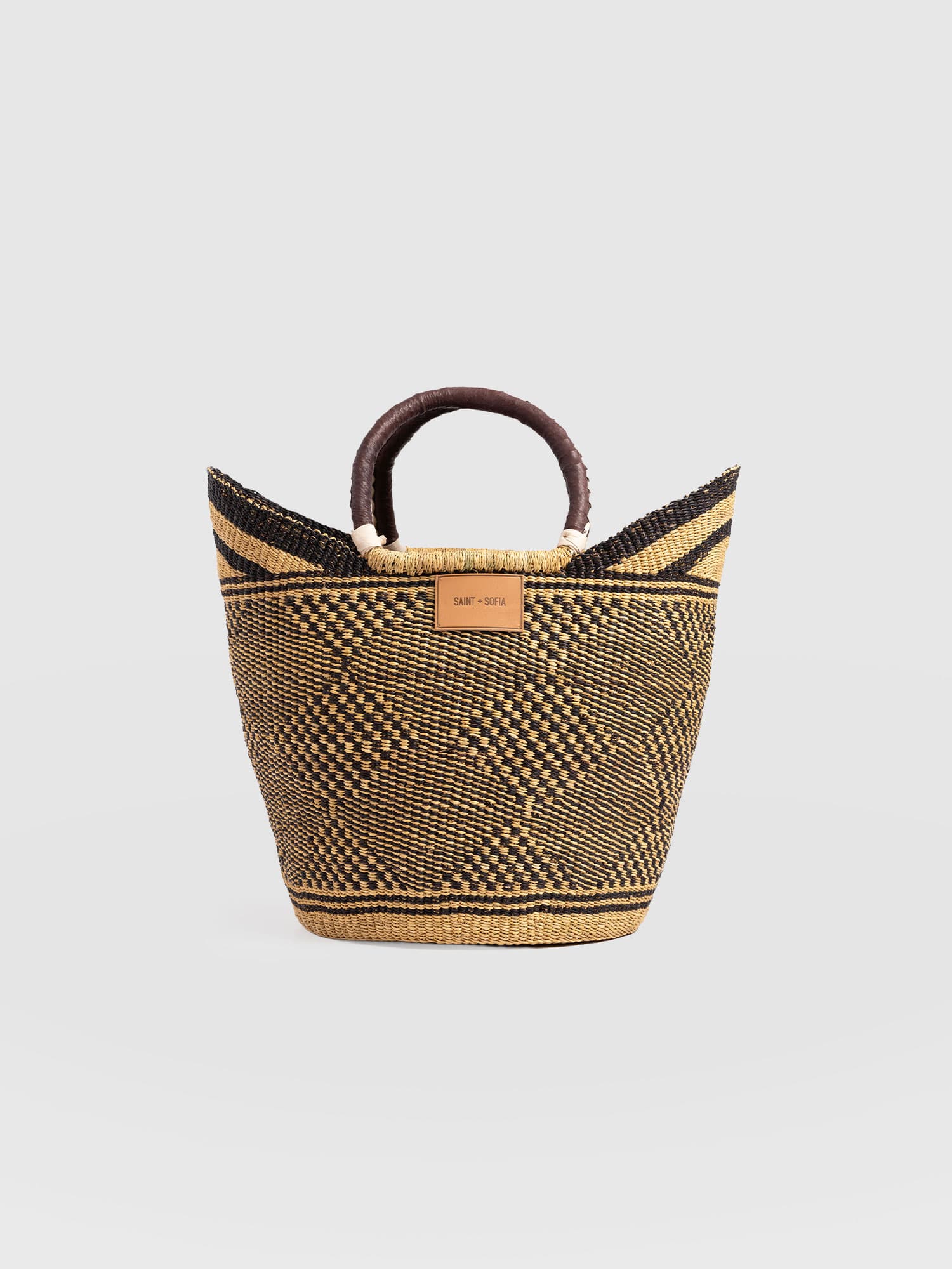 Heidi Large Basket Bag - Navy