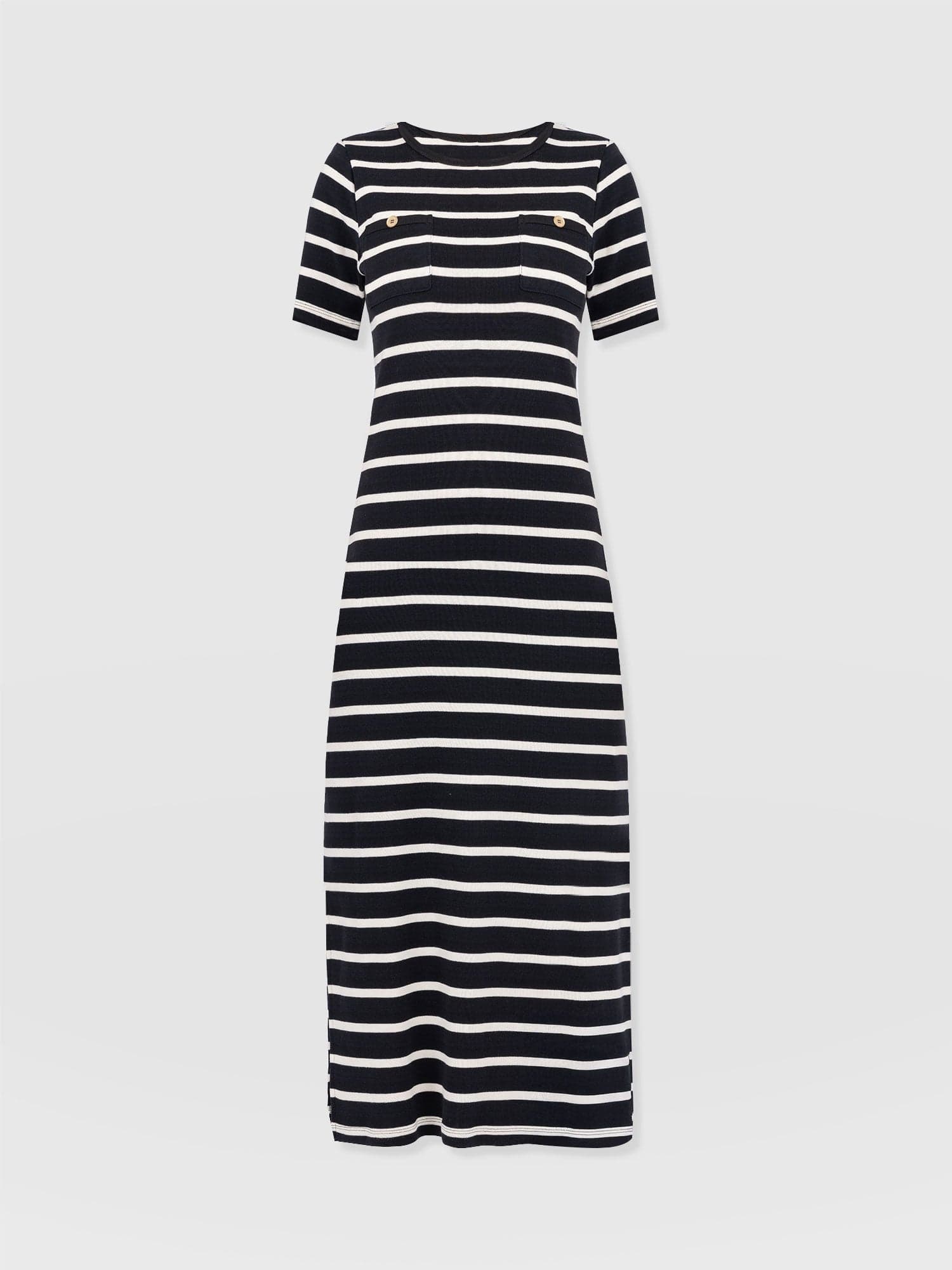 Helena T-Shirt Dress Stripe - Women's Dresses | Saint + Sofia® UK