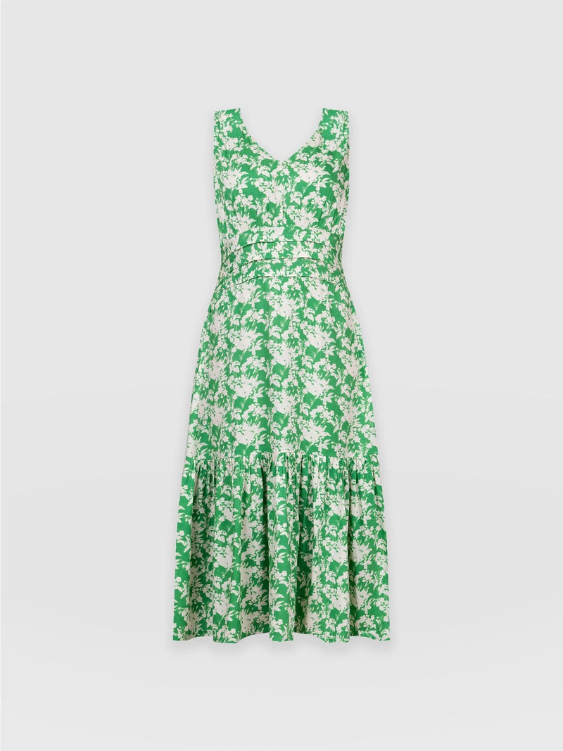 Heron Dress - Pixel Floral