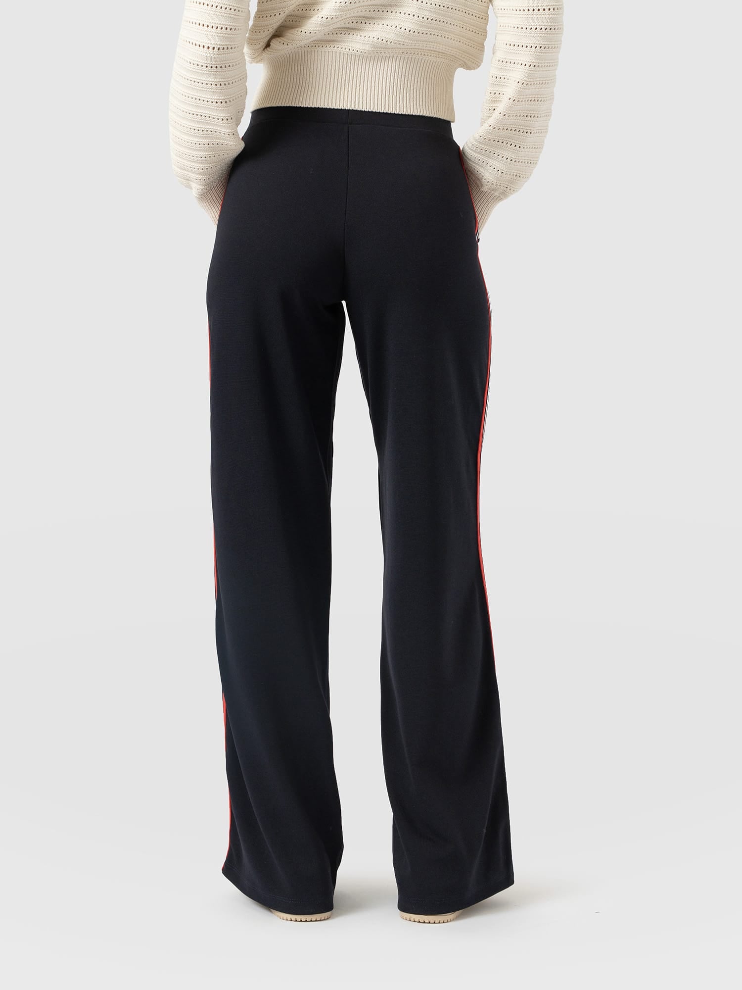 Hoxton Straight Leg Pant - Navy/Red Stripe
