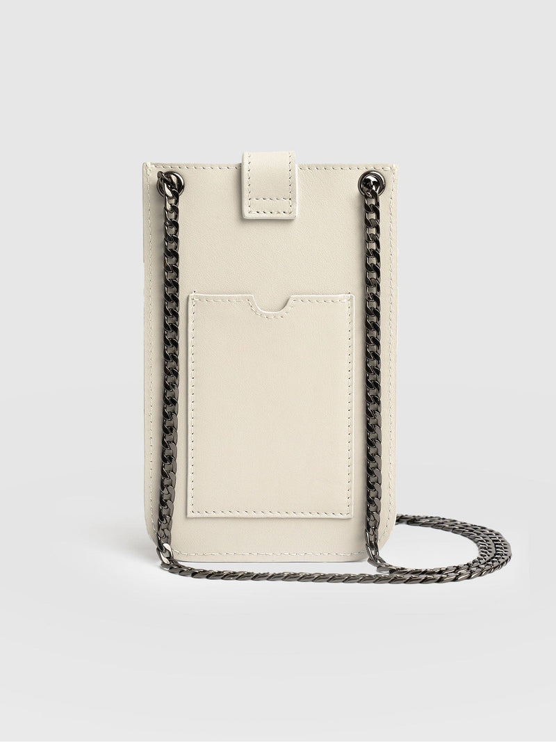 Hoxton Studded Phone Bag - Cream