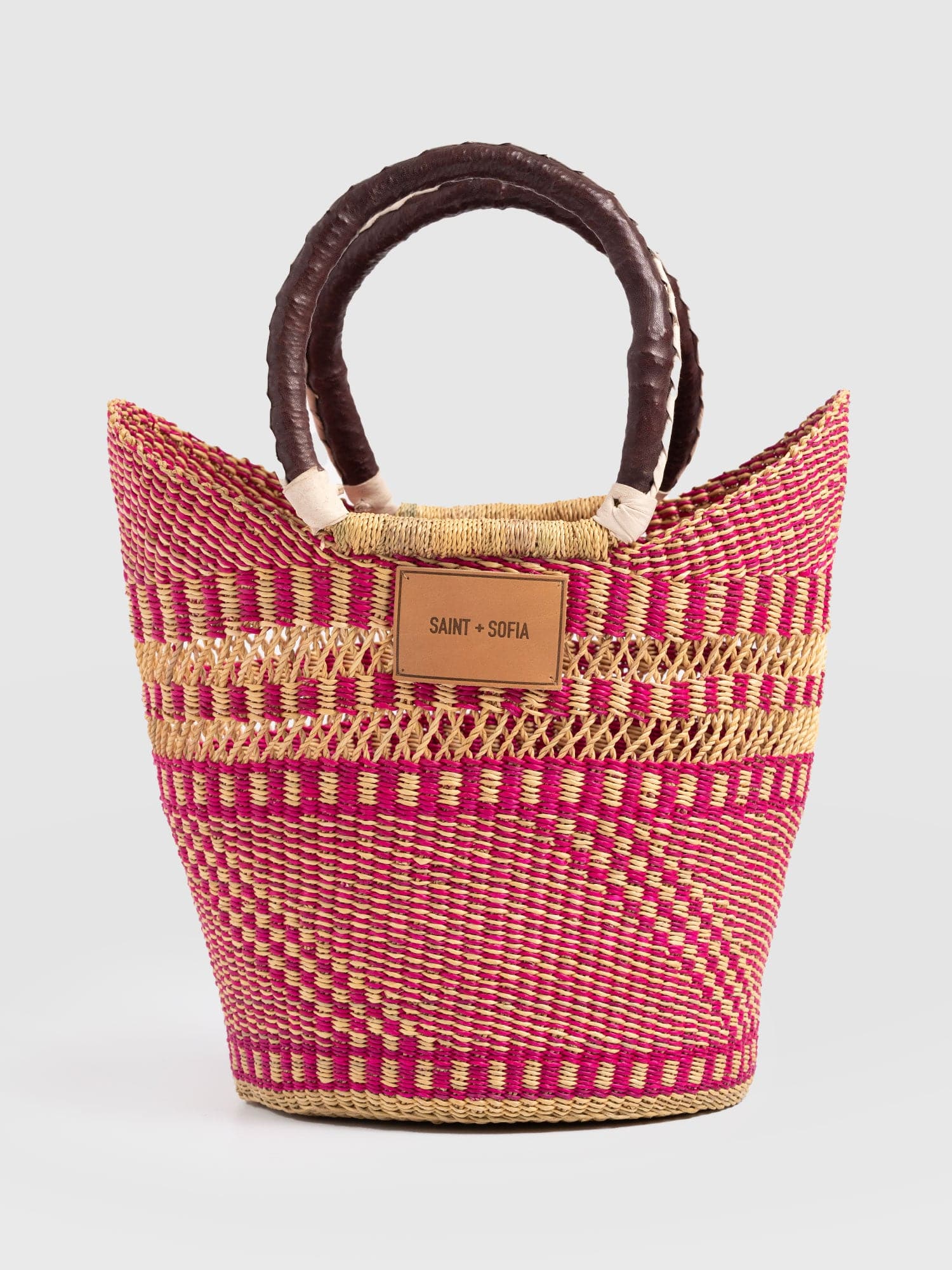Indie Market Basket Bag - Pink