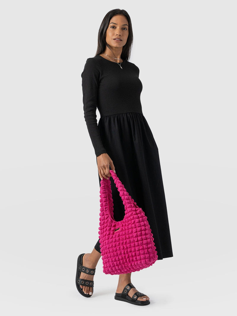 Ivy Full Skirt Dress - Black