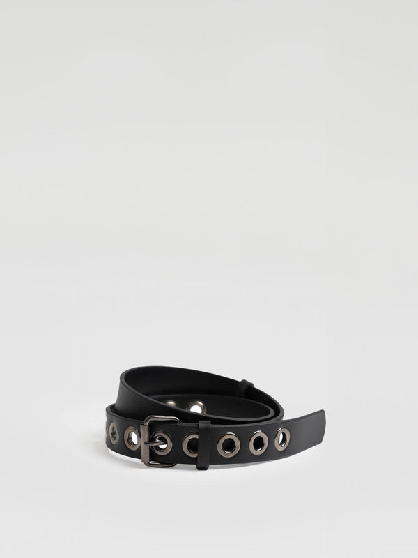 Jagger Eyelet Belt - Black