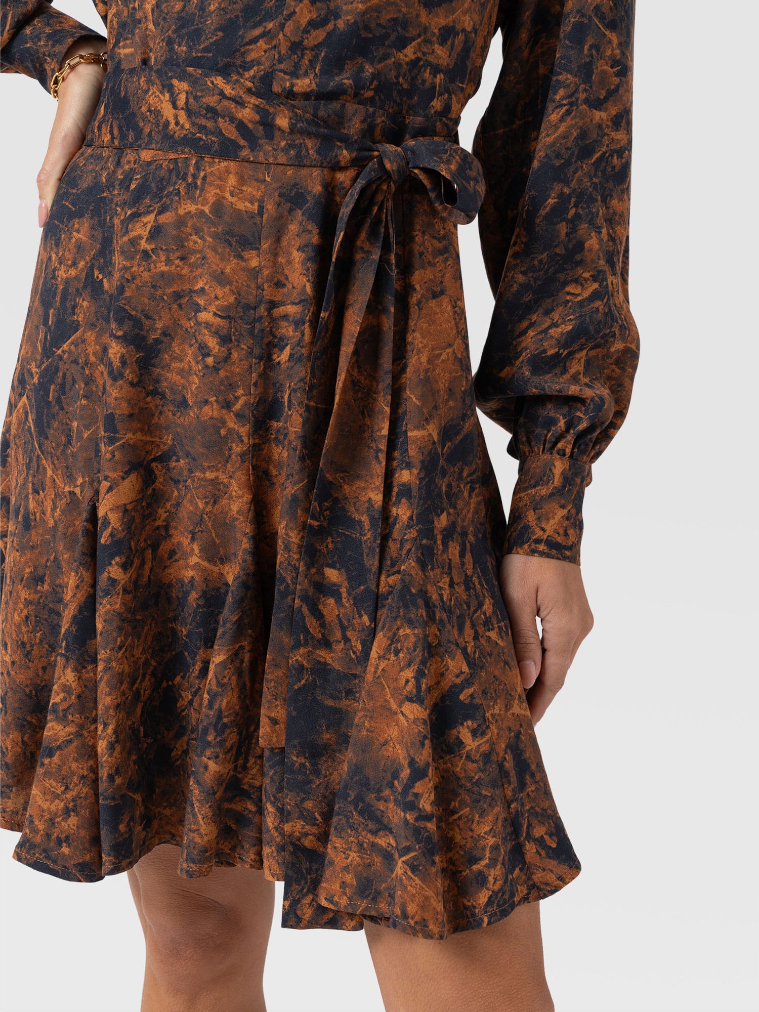 Joselyn Mini Dress - Brown Marble - Women's Dresses | Saint + Sofia® UK