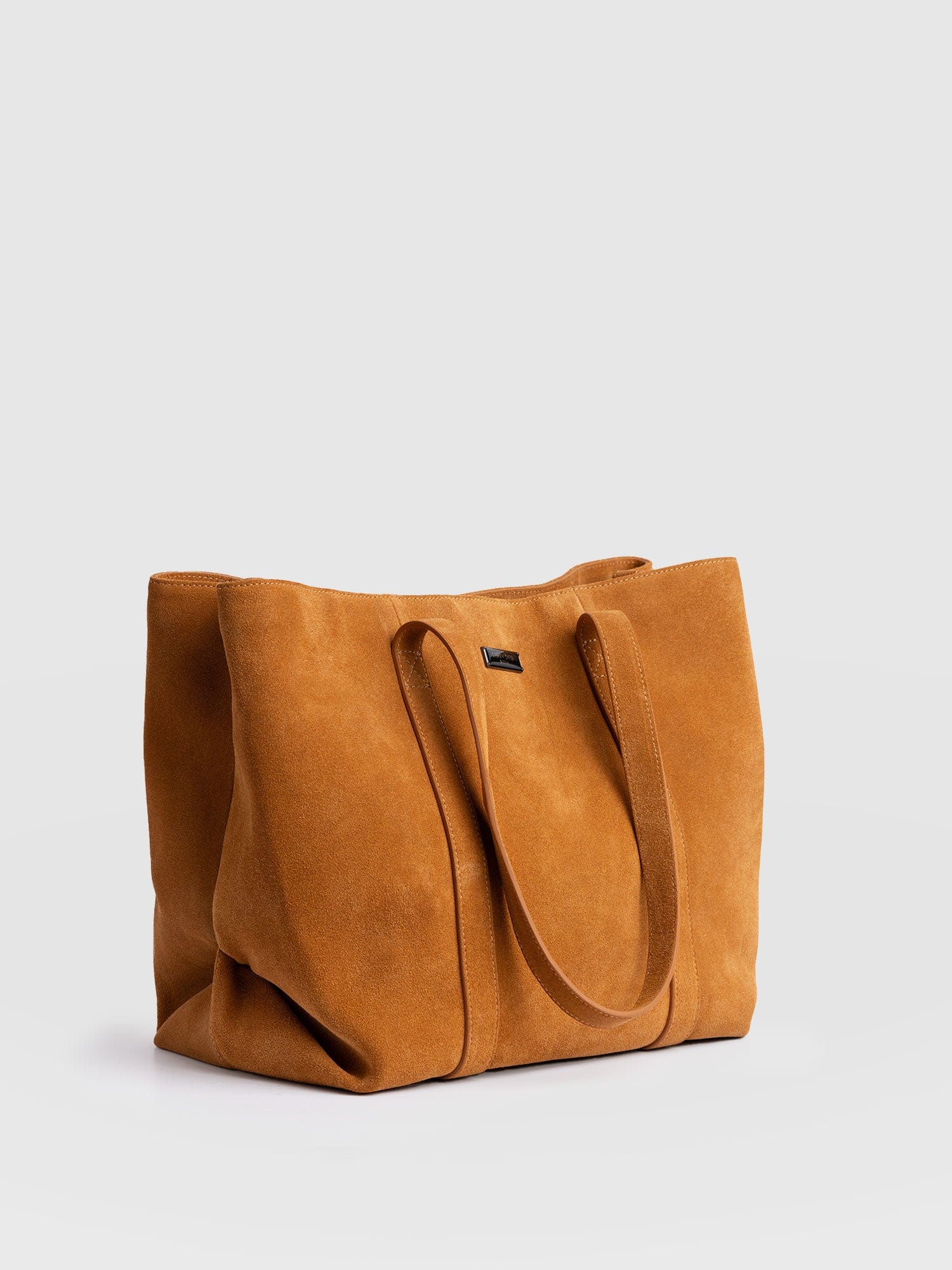 Kara Shopper Bag - Tan Suede